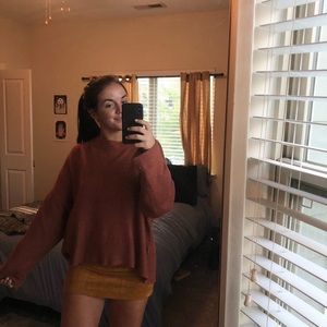 Rustic orange sweater